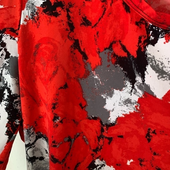 Erin London Abstract Art Blouse Size L - Picture 6 of 7